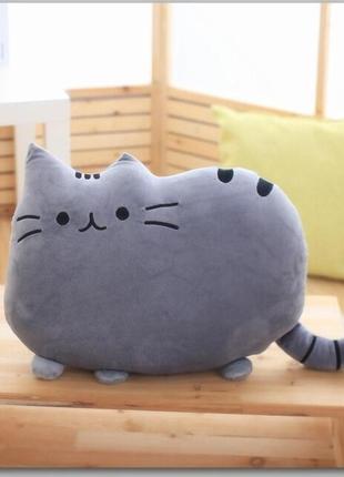 Мягкая игрушка cute cookie cat gray 50 см , velice