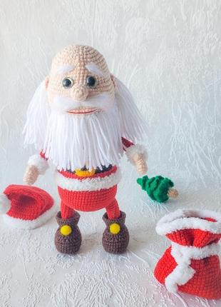 Санта клаус в'язана іграшка2 фото