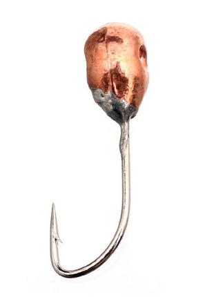 Мормышка вольфрамовая flagman "капля с ушком" d=2.5 медь