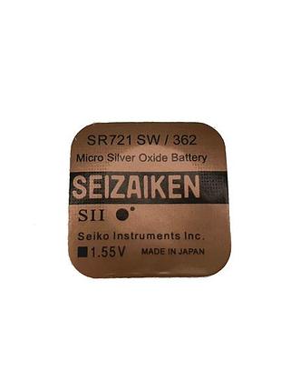 Батарейка для годинників seizaiken sr721sw (362) 1.55v 25mah срібно-цинкова