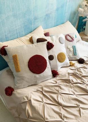 Геометрическая декоративная стильная подушка2 фото