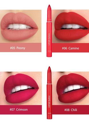 Матова помада-олівець для губ handaiyan matte lip crayon 10 rust4 фото