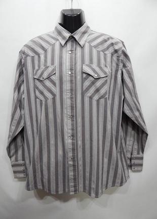 Чоловіча сорочка з довгим рукавом wrangler р.52-54 041дрбу (тільки в зазначеному розмірі, тільки 1 шт.)1 фото