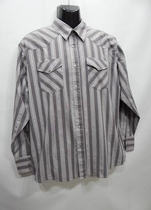 Чоловіча сорочка з довгим рукавом wrangler р.52-54 041дрбу (тільки в зазначеному розмірі, тільки 1 шт.)3 фото