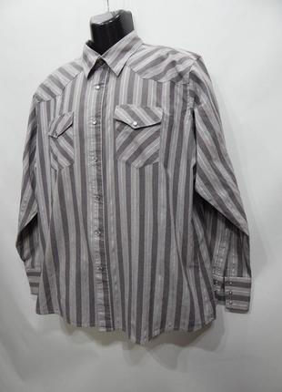 Чоловіча сорочка з довгим рукавом wrangler р.52-54 041дрбу (тільки в зазначеному розмірі, тільки 1 шт.)4 фото