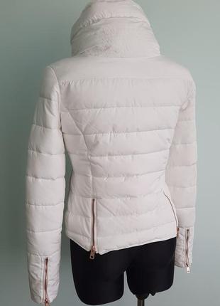 Белоснежная куртка от zara осень-зима размер xs-s4 фото
