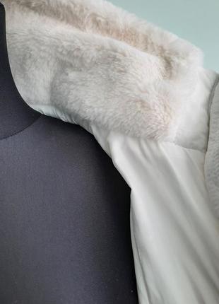 Белоснежная куртка от zara осень-зима размер xs-s9 фото