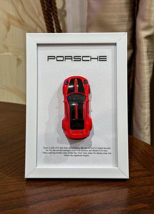 Інтерʼєрна картина porsche 911 gt3 в червоному кольорі2 фото