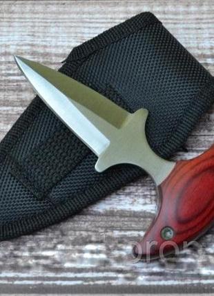 Нож тычок пуш даггер  + чехол, качественный нож тычковый на подарок туристу, охотнику, рыбаку