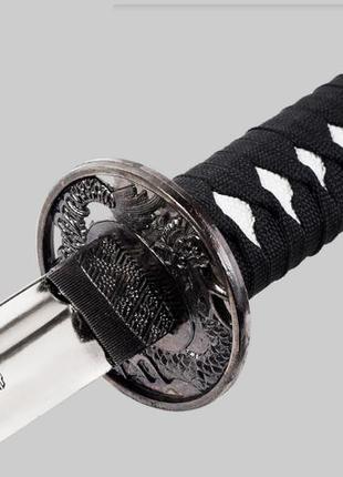 Японская катана самурай + подставка деревяная, самурайская katana меч, деревянные ножны, сабля (дайто)