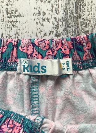 Крутые хлопок шорты бабочки m&co 5-6лет 2