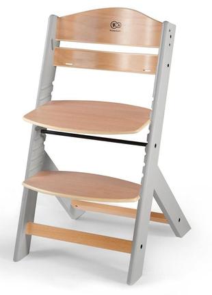 Стільчик для годування kinderkraft enock gray wood (kkkenocgry0000)1 фото