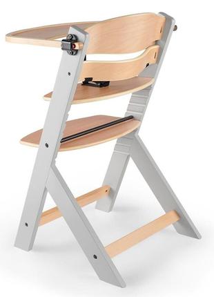 Стульчик для кормления kinderkraft enock gray wood (kkkenocgry0000)5 фото