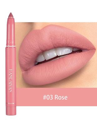 Матова помада-олівець для губ handaiyan matte lip crayon 03 rose