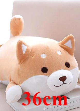 Мягкая игрушка-подушка спящий шиба lovely shiba inu 36 см, velice