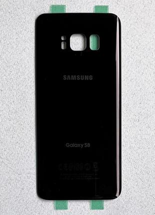 Задняя крышка для galaxy s8 black чёрного цвета на замену (ремонта)