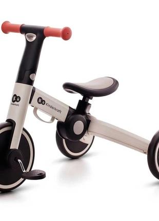 Трехколесный велосипед 3 в 1 kinderkraft 4trike silver grey (kr4tri22gry0000)