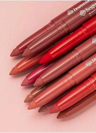 Помада-олівець bogenia в асортименті velvet waterproof matte стойкая матовая помада-карандаш для губ