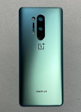 Oneplus 8 pro glacial green задняя крышка со стеклом блока камер на замену зелёная