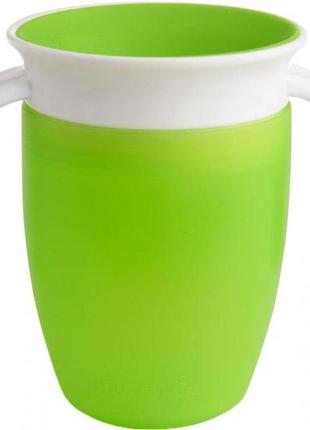 Чашка-непроливайка munchkin miracle 360° 207 мл зеленая (012443)2 фото