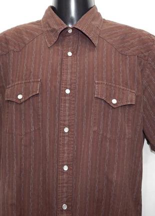 Мужская рубашка с коротким рукавом bdg р.48 047дрбу  (только в указанном размере, только 1 шт)2 фото