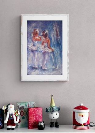 Маленькие балерины картина маслом на холсте9 фото
