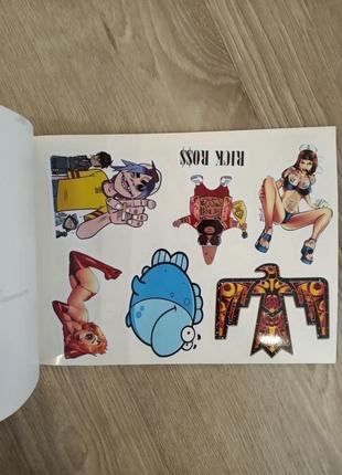Книга с наклейками stickerbook "sticker gang mix"8 фото