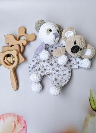 М'яка плюшева іграшка комфортер для новонароджених, плюшева коала, плюшева панда3 фото
