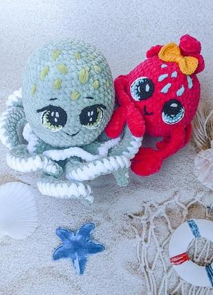 Плюшевая игрушка осминожек, мягкая плюшевая игрушка, морской житель, игрушка для сна2 фото
