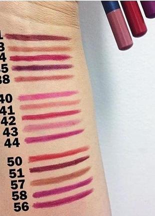 Aden lip liner pencil  водостойкий карандаш для губ  аден в ассортименте5 фото