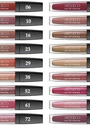 Artdeco lip brilliance тон- 14 brilliant frozen rose блеск для губ устойчивый артдеко long-lasting lip gloss2 фото