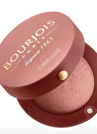 03 bourjois pastel joues компактные румяна с зеркальцем буржуа 03 brun cuivré