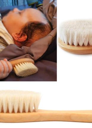 Деревянная щетка для волос из натуральной щетины, belove