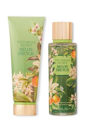 Подарочный набор (2 в 1) victoria's secret melon drench виктория сикрет 250мл+236мл1 фото