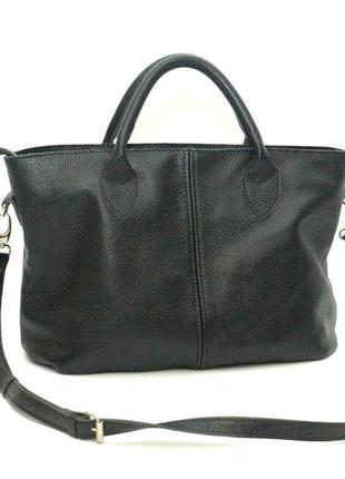 Женская кожаная сумочка 23  черная1 фото