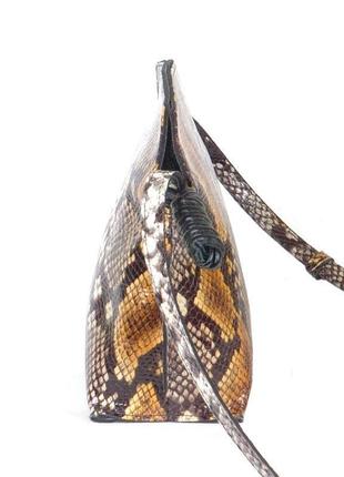Женская кожаная сумочка-кроссбоди 50 питон4 фото