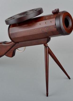 Деревянный мини бар подарок пулемет