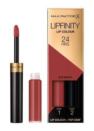 Max factor lipfinity помада для губ 070- spicy