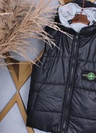 Жилетка “stone island”, безрукавка двостороння