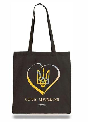 Екошопер bookopt bk4036 love ukraine чорний2 фото