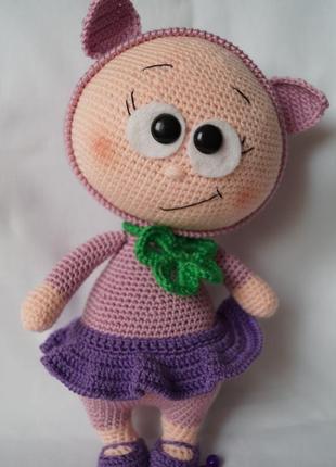 Лялька бонні в костюмі свинки1 фото