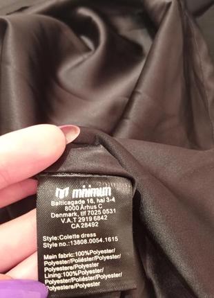 Вечерние классическое чёрное коктейльное платье бренда minimum4 фото