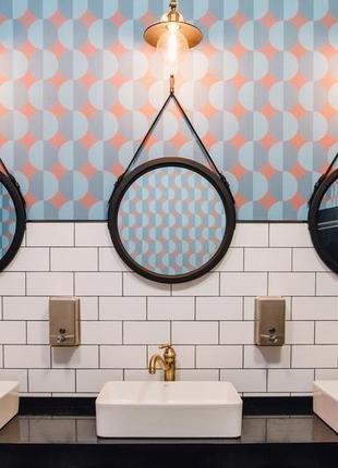 Круглое зеркало на ремне paris