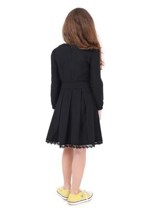 Платье jasmine д/р, черная тесьма, пояс на завязках timbo2 фото