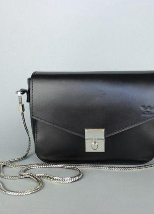 Жіноча шкіряна сумочка yoko чорна2 фото