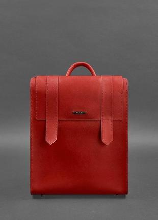 Жіночий шкіряний червоний рюкзак blackwood bn-bag-29-bw-red2 фото