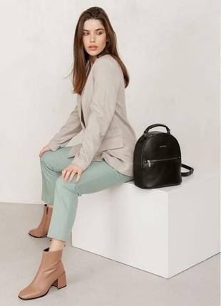 Кожаный женский мини-рюкзак kylie черный краст bn-bag-22-g3 фото