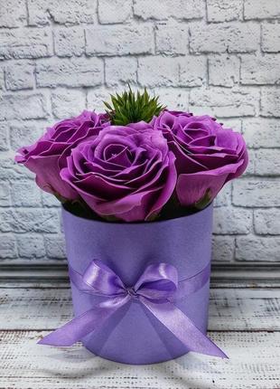 Мильна букет з 5 троянд