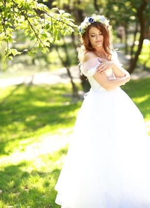 Волшебное свадебное платье5 фото