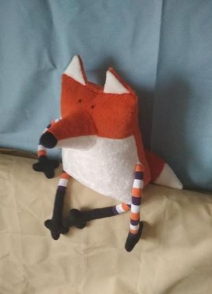 Подушка лисиця, іграшка лисиця, м'яка іграшка лисиця, подарунок дівчинці хлопчикові, інтер'єрна подушка